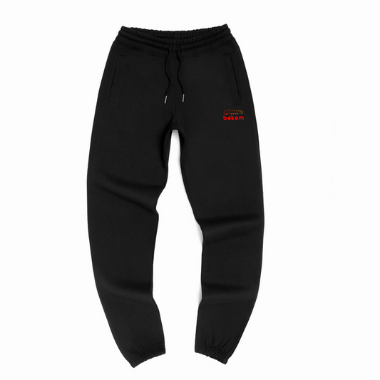 bə’kəm Black Organic Cotton Sweatpants